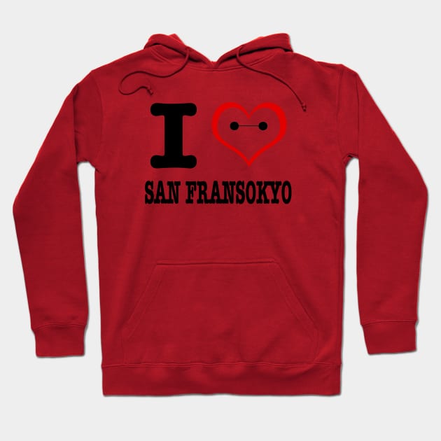 I Love San Fransokyo Hoodie by BlackSteed